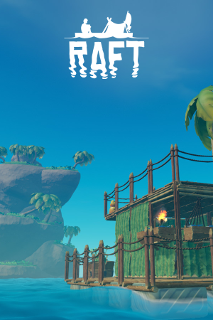 alt: "کاور بازی the Raft نسخه استیم"